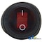 A & I Products Switch, Rocker, Round, 25 Amp, 3 Terminal, On/Off (Illuminated Red) 3" x5" x1" A-RS200R - alternate 2